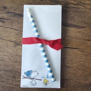 Hallmark Peanuts Snoopy Woodstock magnetic 75 sheet Memo Pad with pencil